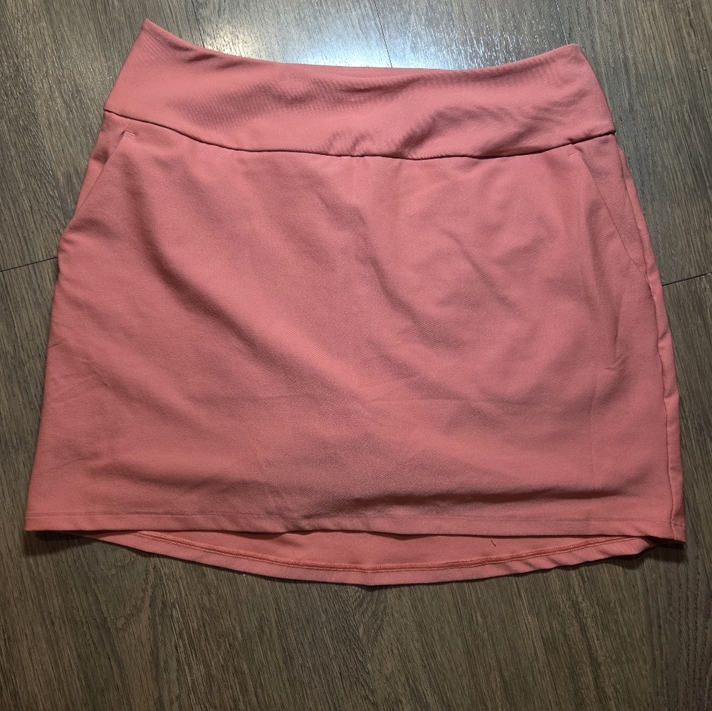 Adidas Golf Coral Pink Ultimate365 Solid Skort
